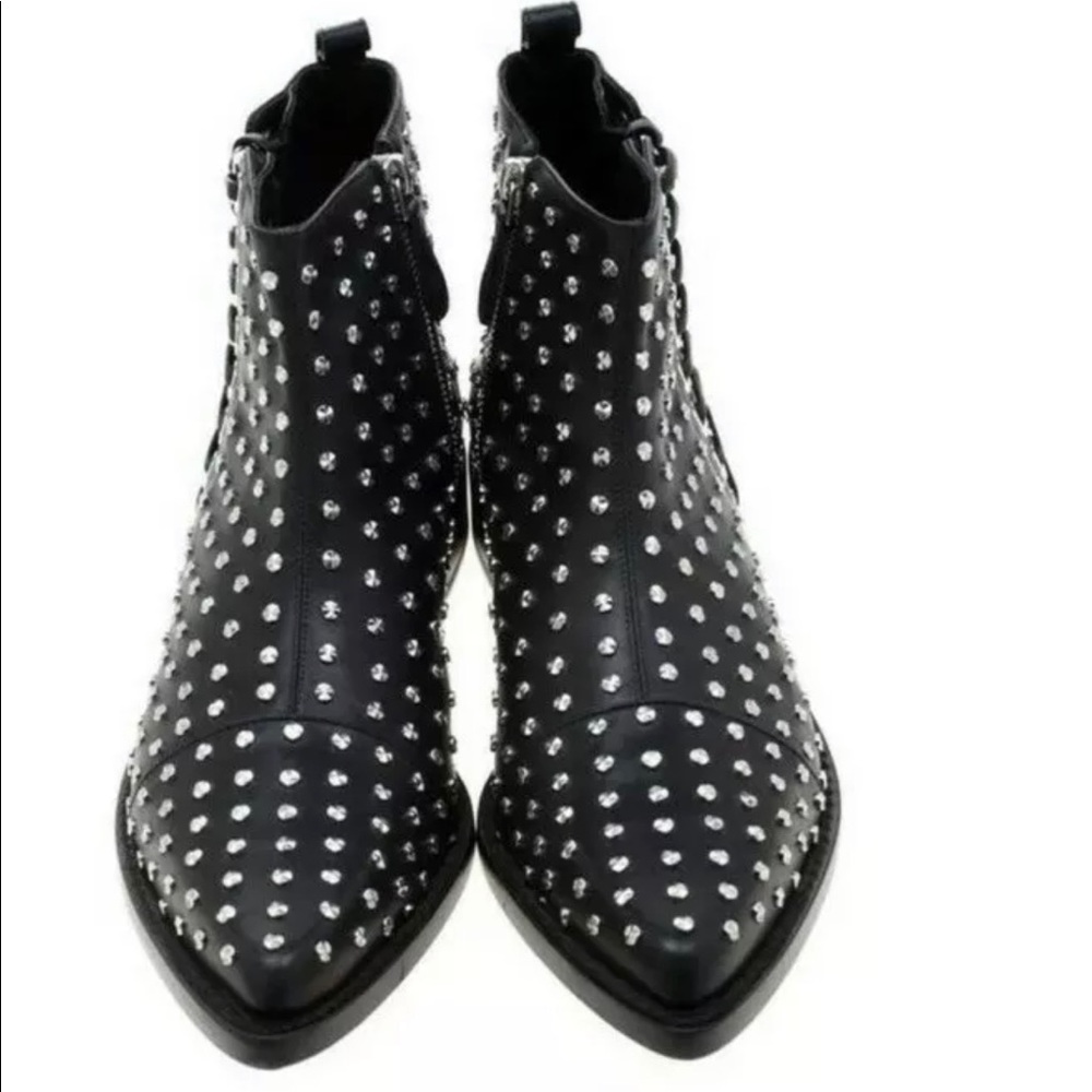 NEW Alexander McQueen Chain Ankle Boots Moro Biker